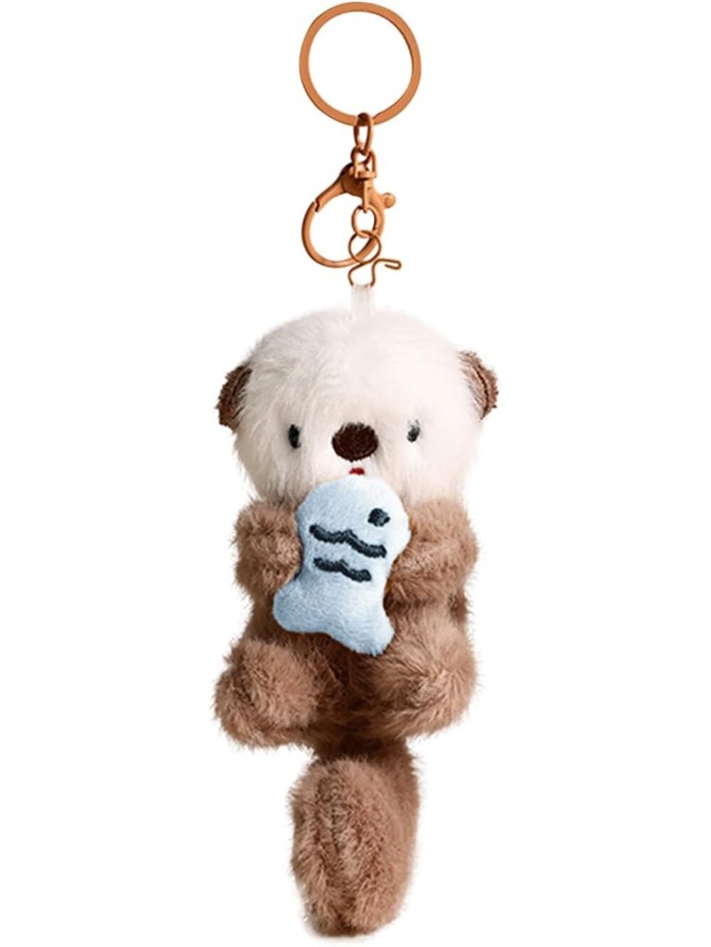 Plush Keychain Otter Charm for Women Teens & Animal Lovers | for Handbags Purses